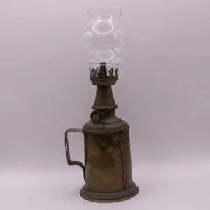 Lampe tempête miniature Leclerc et Martin anti-explosion dorée