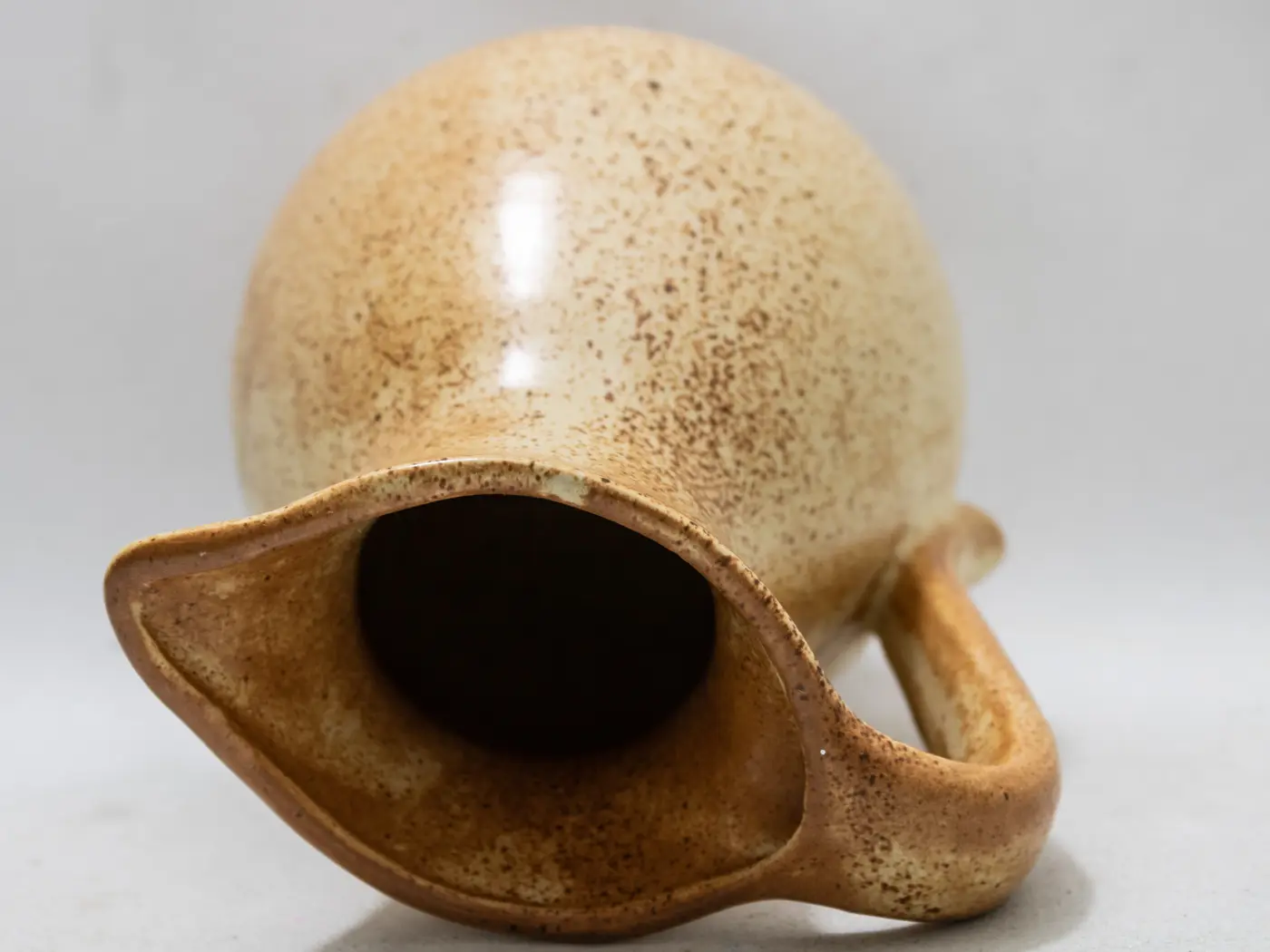 Pichet Floral Vintage en Céramique, Décoration Rustique Chic