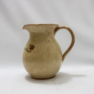 Pichet « Le vin » vintage en céramique, style rustique et coloré