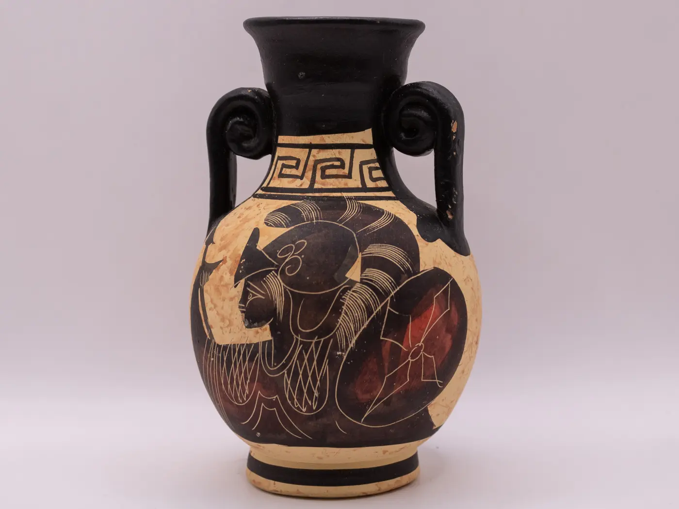 Vase Grec Antique Anaphore en Terre Cuite Peint à la Main Vase Grec Antique Anaphore en Terre Cuite Peint à la Main